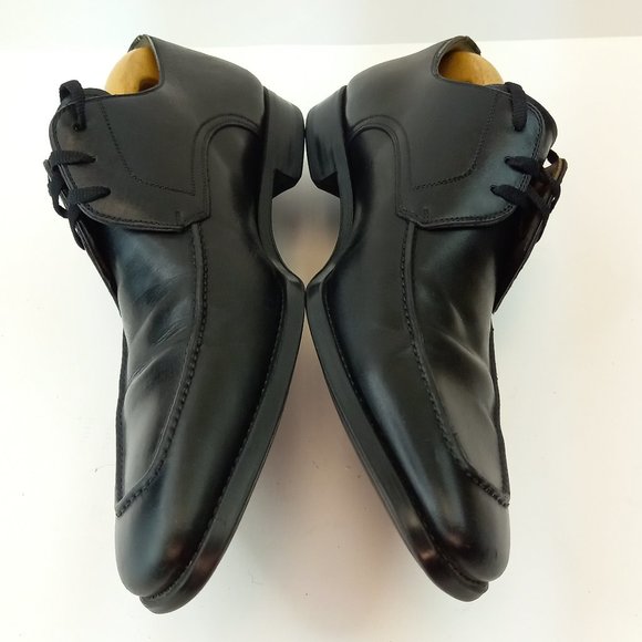 Magnanni Black Leather Men Dress Shoes (7.5 US) - Picture 6 of 13